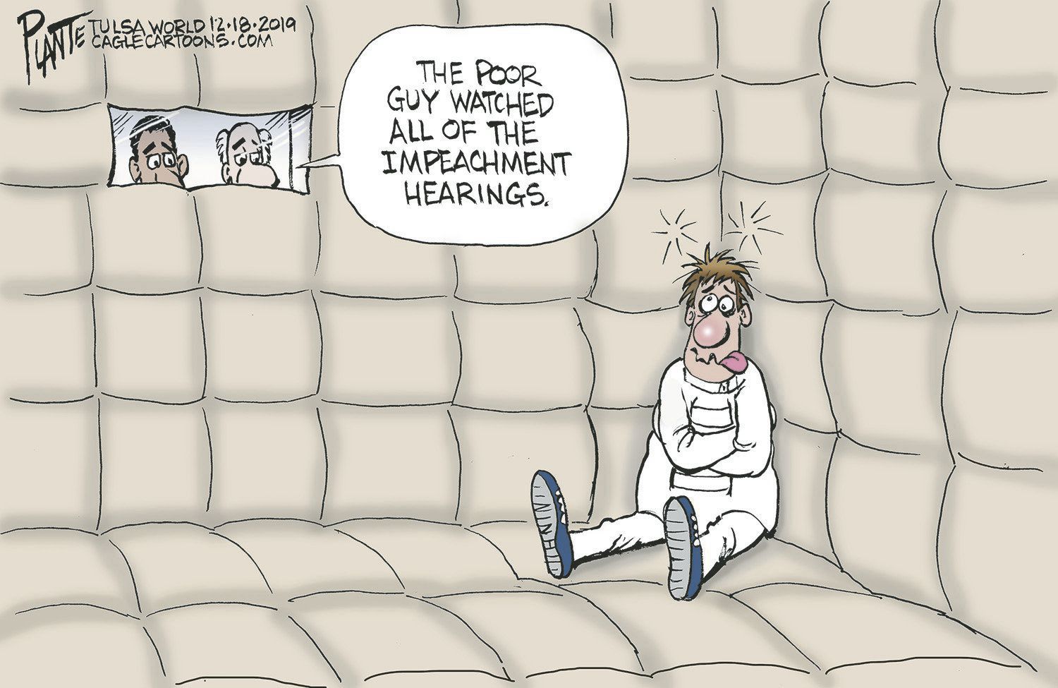 Bruce Plante Cartoon: Impeachment watchman